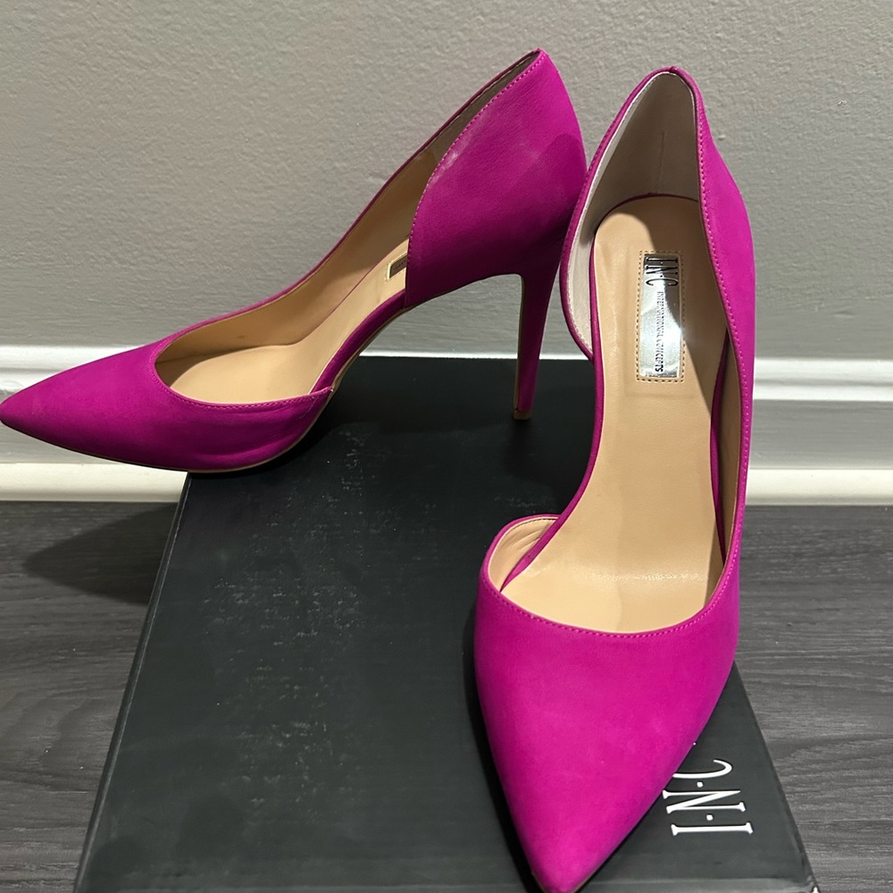 INC International Concepts Pink Pointed-Toe Heels